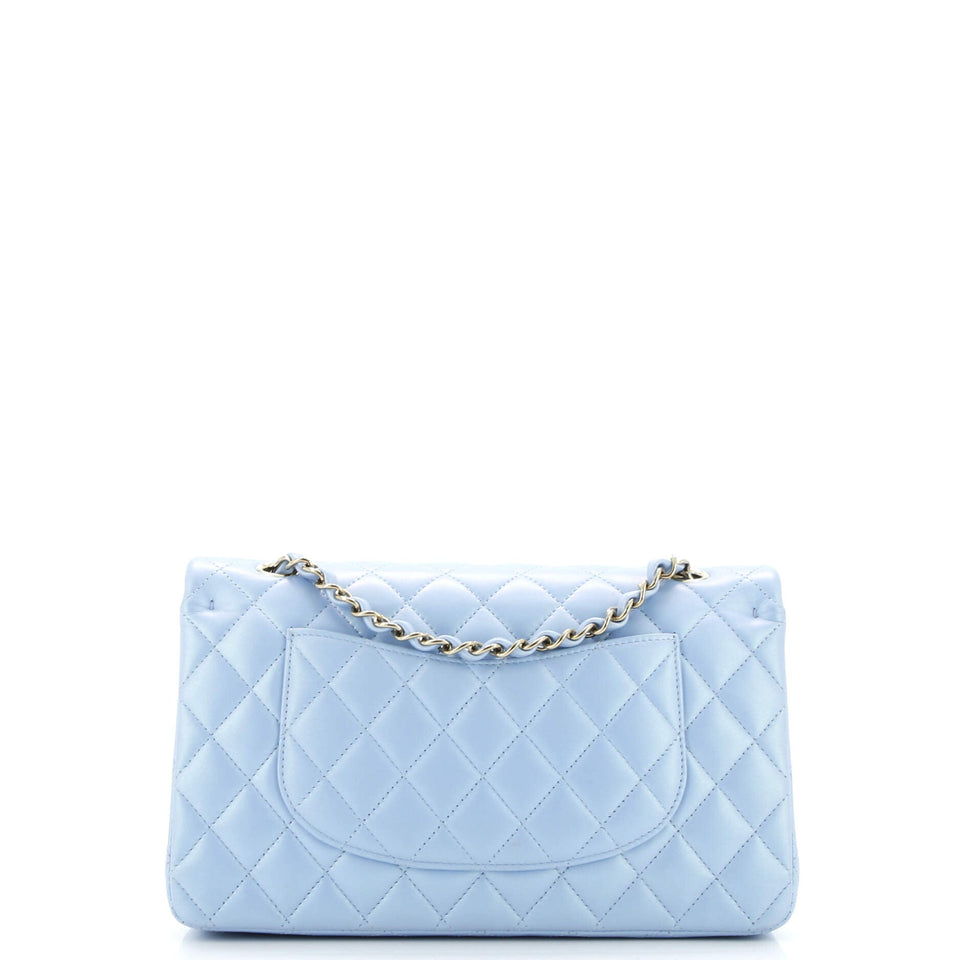 Classic Double Flap Bag Quilted Iridescent Lambskin Medium