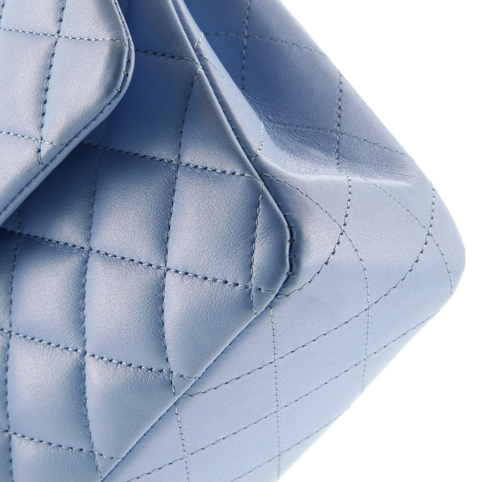 Classic Double Flap Bag Quilted Iridescent Lambskin Medium