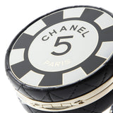 Poker Chip Clutch With Chain Quilted Lambskin with Enamel