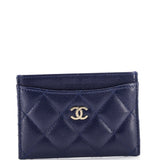Classic Card Holder Quilted Caviar