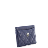 Classic Card Holder Quilted Caviar