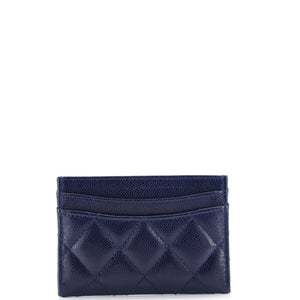 Classic Card Holder Quilted Caviar