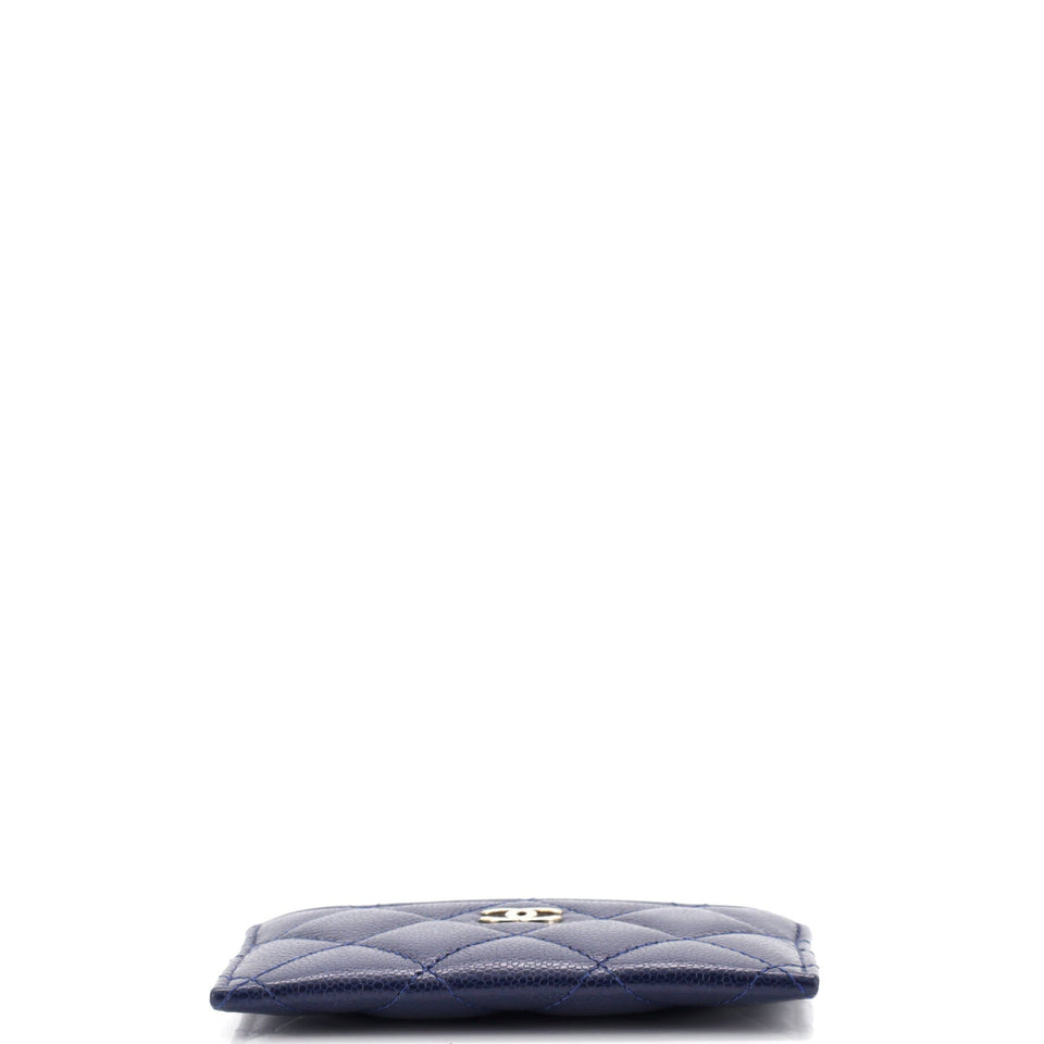Classic Card Holder Quilted Caviar