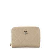CC Zip Coin Purse Quilted Caviar Small