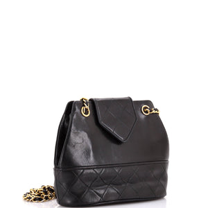 Vintage Tassel Flap Bag Quilted Lambskin Small