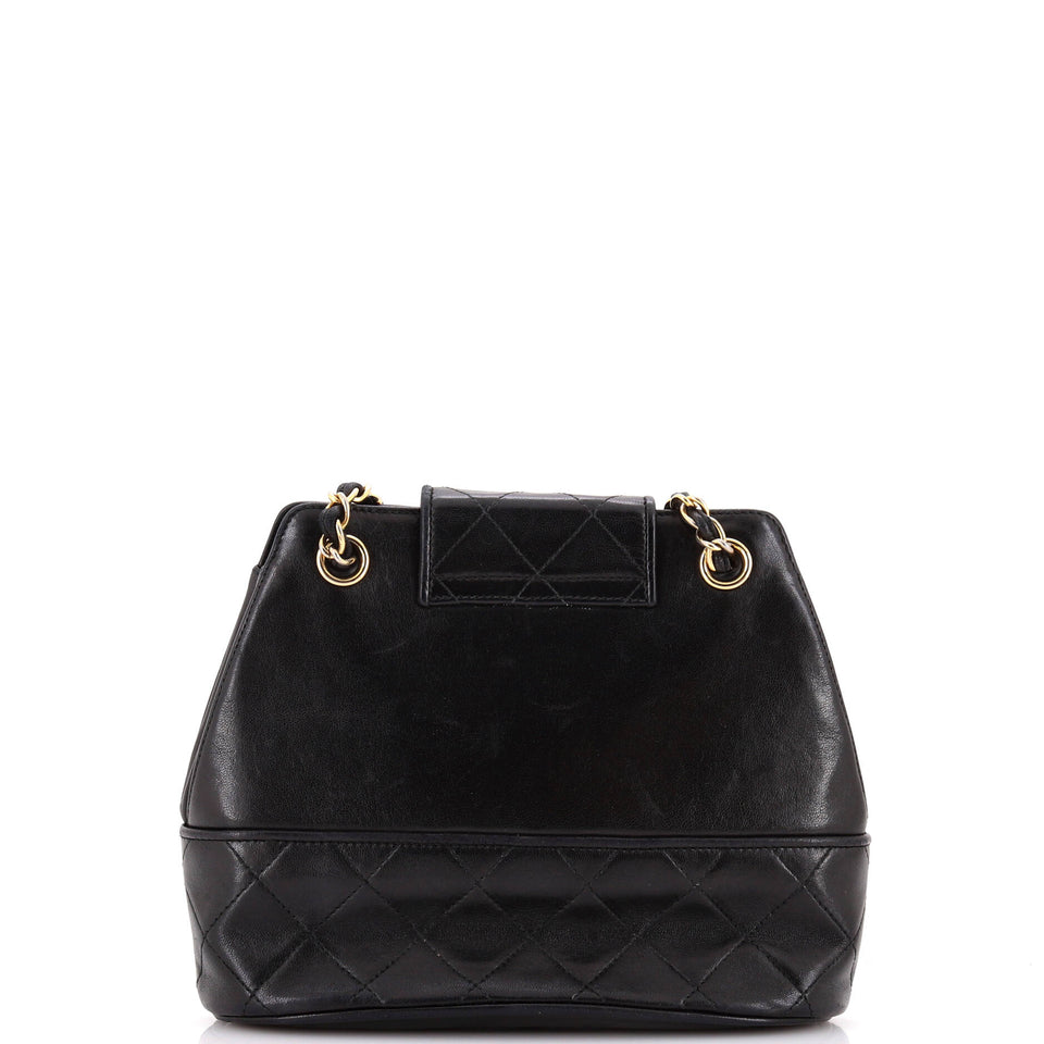 Vintage Tassel Flap Bag Quilted Lambskin Small