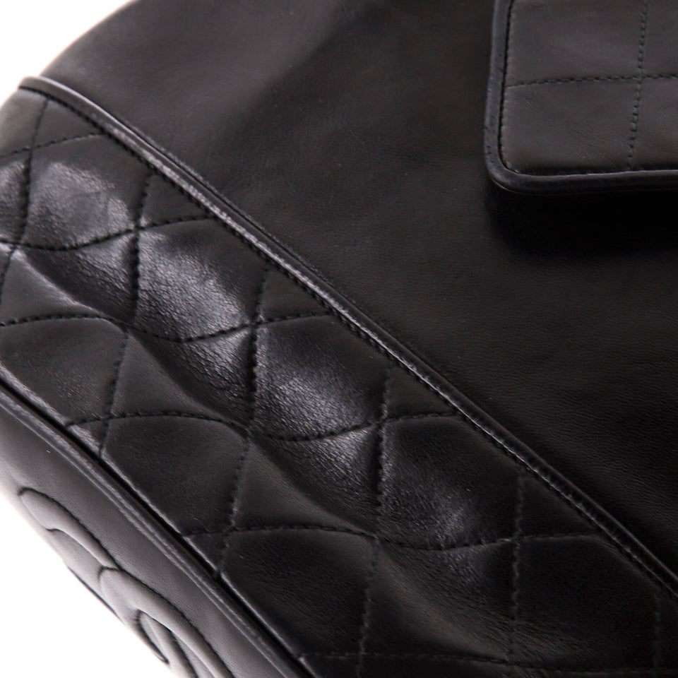 Vintage Tassel Flap Bag Quilted Lambskin Small