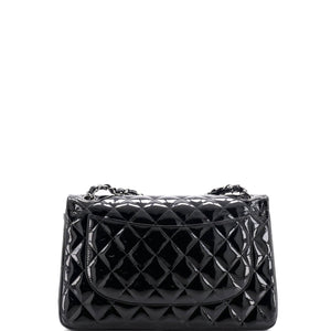Classic Double Flap Bag Quilted Patent Jumbo