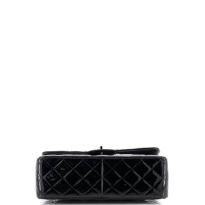 Classic Double Flap Bag Quilted Patent Jumbo