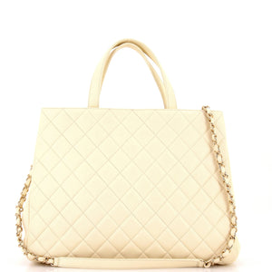 Business Affinity Tote Quilted Caviar Large