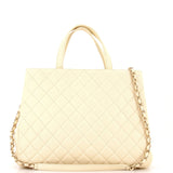 Business Affinity Tote Quilted Caviar Large