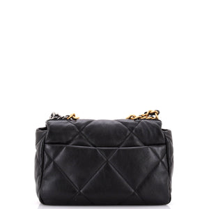 19 Flap Bag Quilted Leather Medium