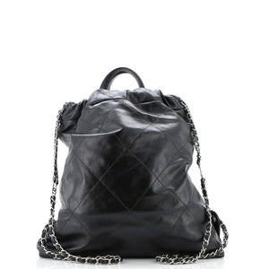 22 Chain Backpack Quilted Calfskin Large