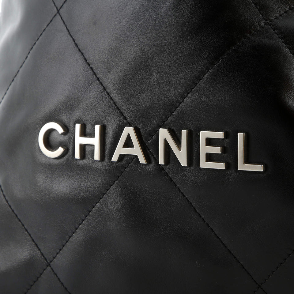 22 Chain Backpack Quilted Calfskin Large