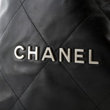 22 Chain Backpack Quilted Calfskin Large