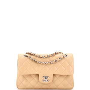 Classic Double Flap Bag Quilted Lambskin Small