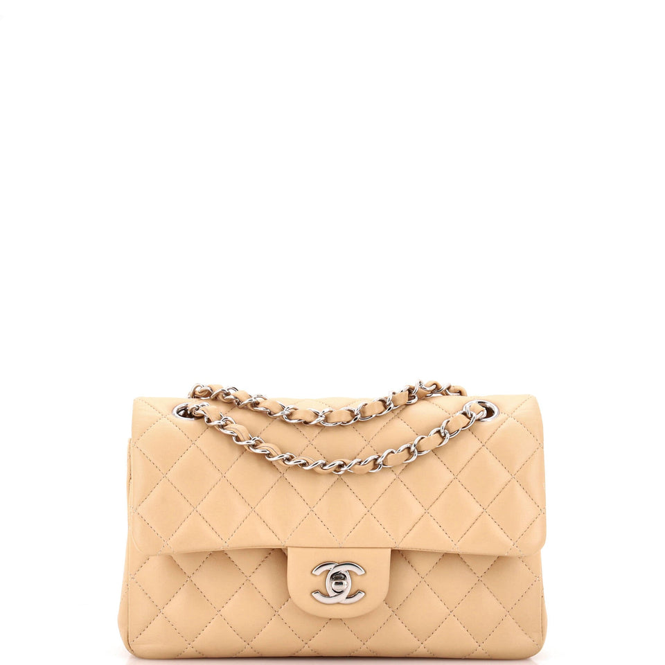 Classic Double Flap Bag Quilted Lambskin Small