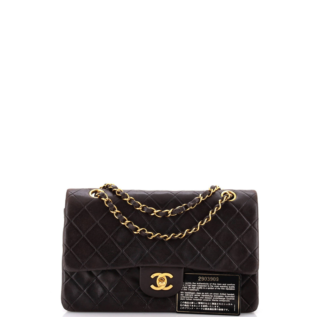 Vintage Classic Double Flap Bag Quilted Lambskin Medium