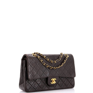 Vintage Classic Double Flap Bag Quilted Lambskin Medium