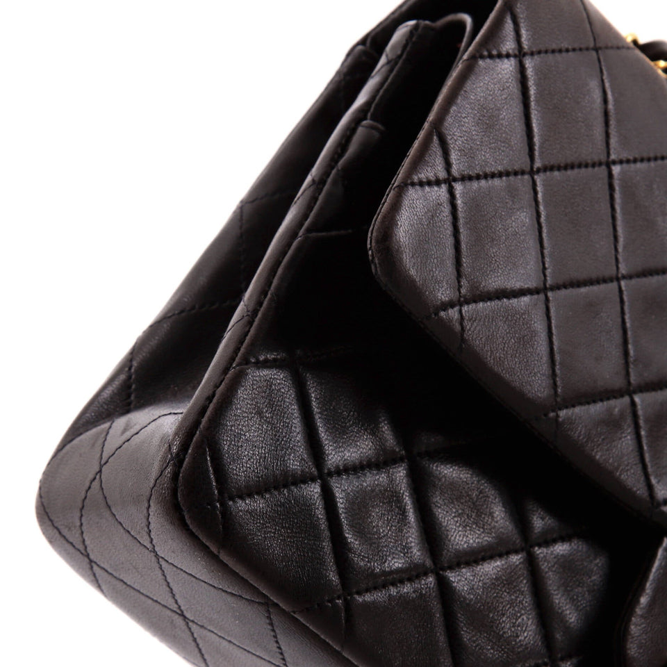 Vintage Classic Double Flap Bag Quilted Lambskin Medium