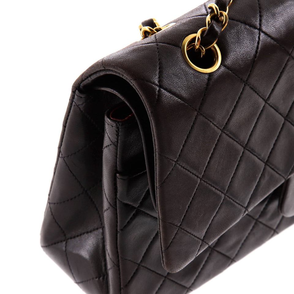 Vintage Classic Double Flap Bag Quilted Lambskin Medium