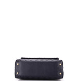 Coco Top Handle Bag Quilted Caviar Small