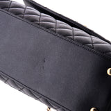 Coco Top Handle Bag Quilted Caviar Small