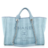 Deauville Tote Striped Mixed Fibers Medium