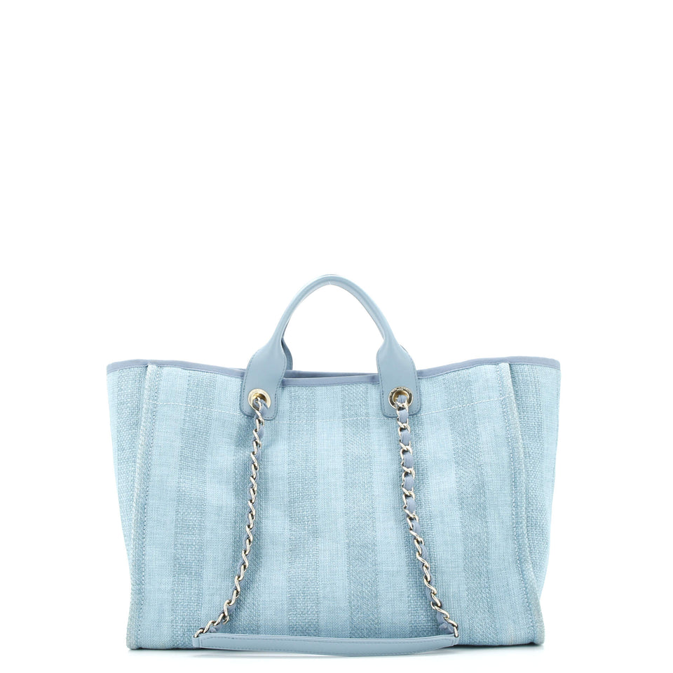 Deauville Tote Striped Mixed Fibers Medium