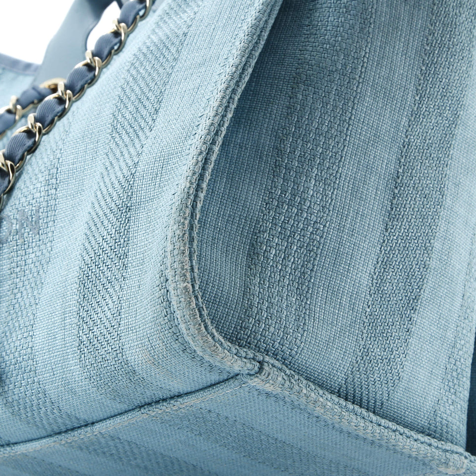 Deauville Tote Striped Mixed Fibers Medium