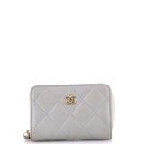 CC Zip Coin Purse Quilted Caviar Small