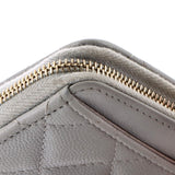 CC Zip Coin Purse Quilted Caviar Small