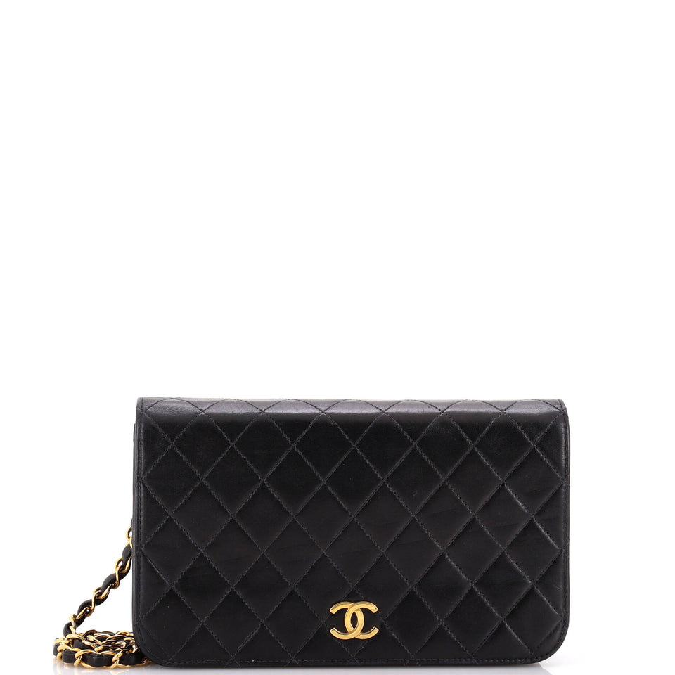 Vintage Full Flap Bag Quilted Lambskin Mini