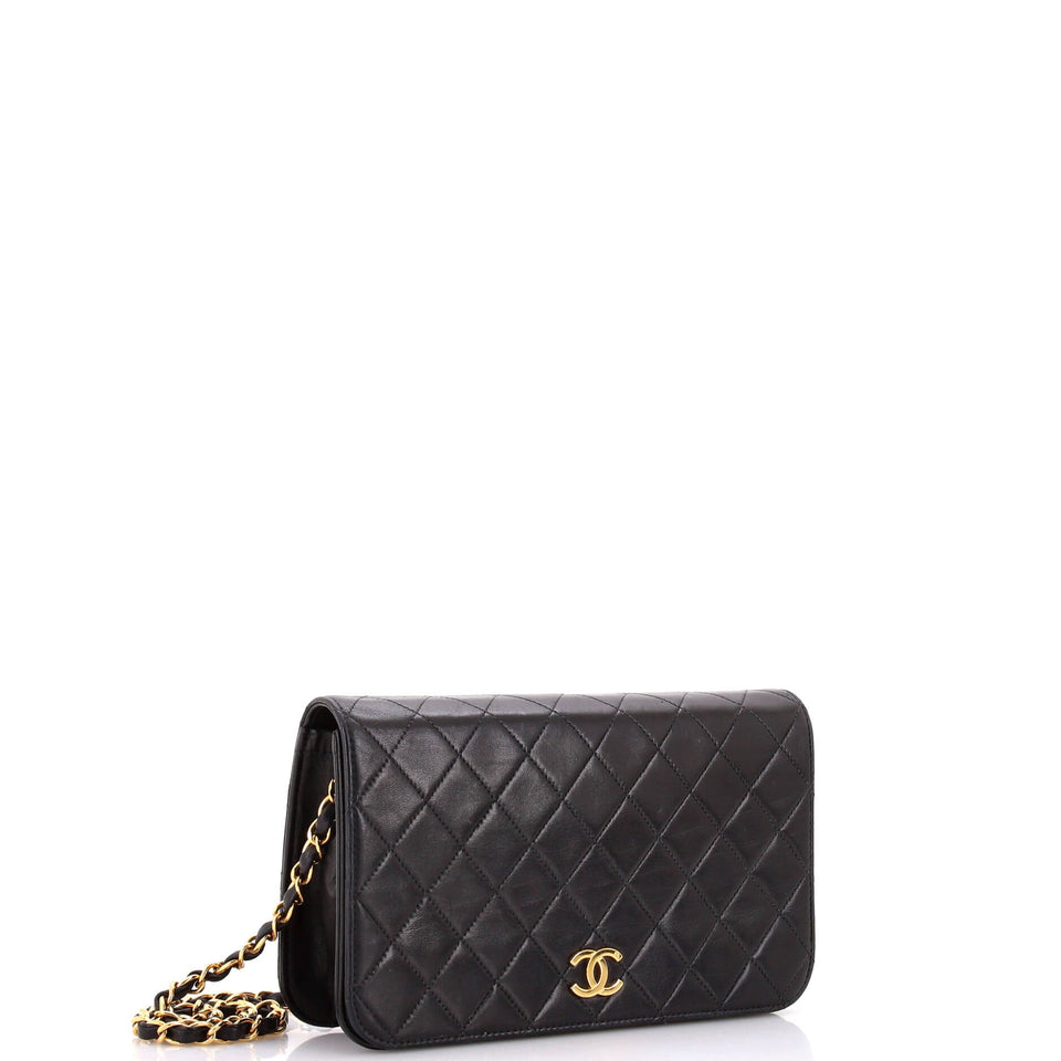 Vintage Full Flap Bag Quilted Lambskin Mini