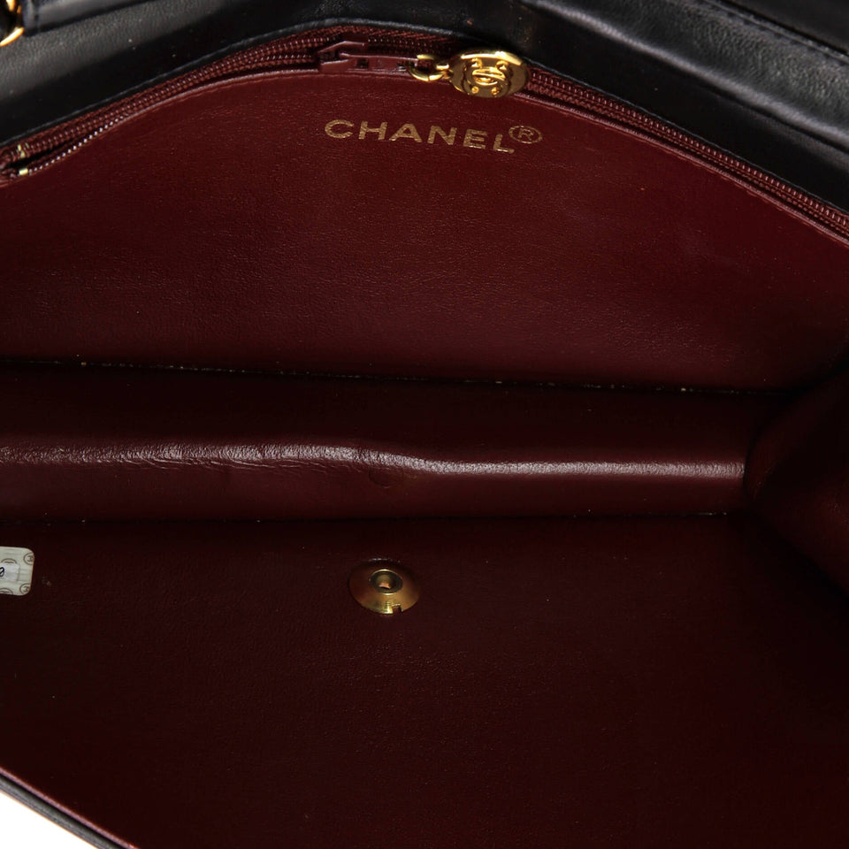 Vintage Full Flap Bag Quilted Lambskin Mini