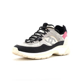 Women's CC Low-Top Sneakers Suede and Knit Fabric