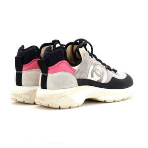 Women's CC Low-Top Sneakers Suede and Knit Fabric