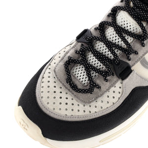 Women's CC Low-Top Sneakers Suede and Knit Fabric