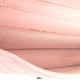 Classic Flap Card Holder on Chain Quilted Caviar Mini