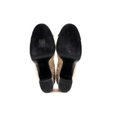 Women's Cap Toe CC Mary Jane Platform Pumps Glitter