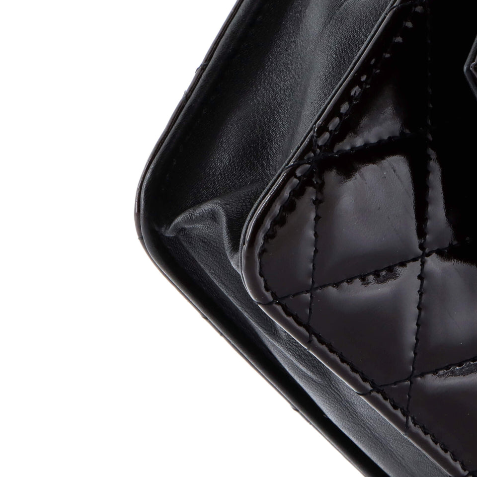 Brilliant Wallet on Chain Quilted Patent
