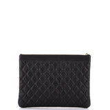Boy O Case Clutch Quilted Caviar Medium