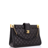 Elegant CC Tote Quilted Lambskin Large