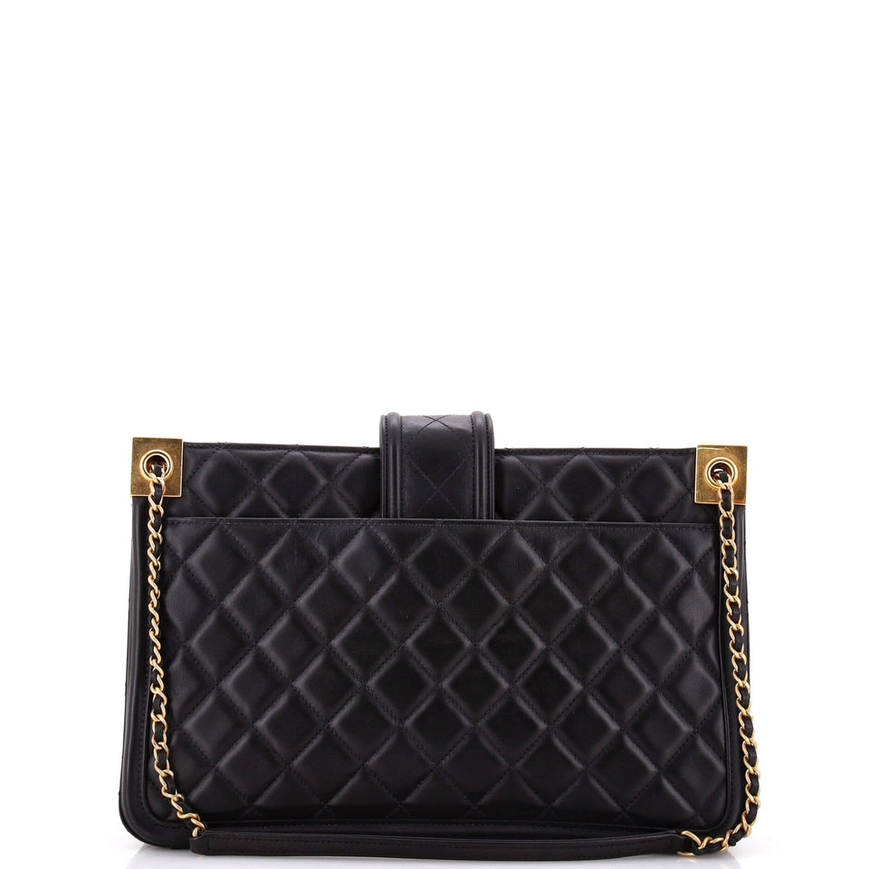Elegant CC Tote Quilted Lambskin Large
