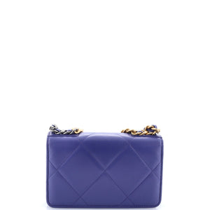 19 Wallet on Chain Quilted Goatskin
