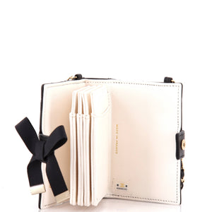 CC Book Card Holder with Chain Quilted Lambskin