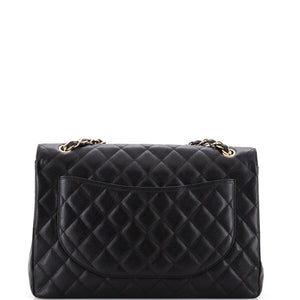 Classic Single Flap Bag Quilted Caviar Maxi