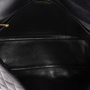 Classic Single Flap Bag Quilted Caviar Maxi