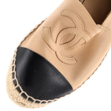 Women's CC Cap Toe Espadrilles Leather