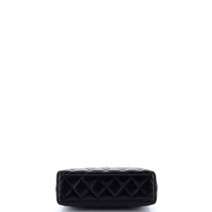 Kelly Top Handle Shopping Bag Quilted Shiny Aged Calfskin Mini